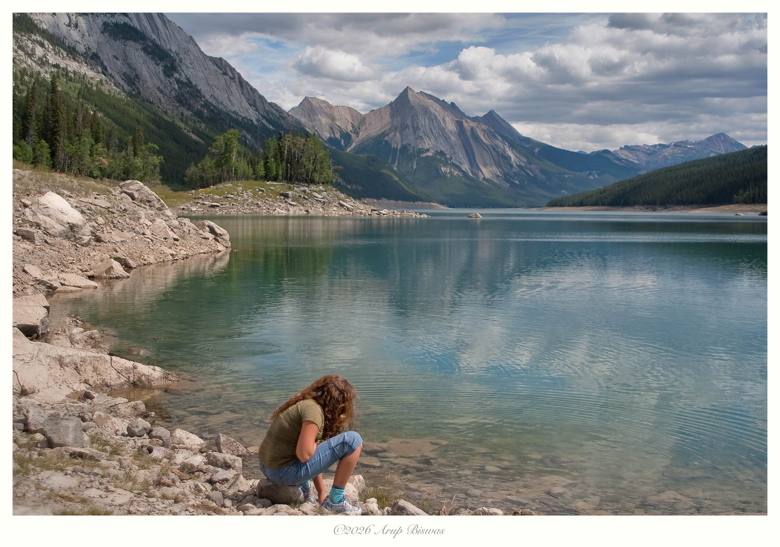 Stillness, Medicine Lake, Canadian Rockies